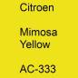 Preview: Citroen, Mimosa Yellow, AC-333.